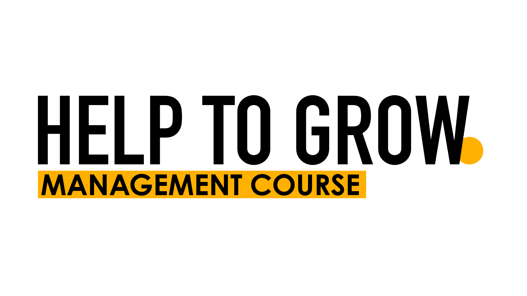 Help to Grow: Management Course 